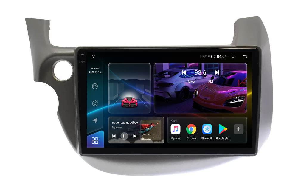 Honda Fit , Jazz 2007 - 2013 (Левый руль) (8 ядер, 4/32 GB, DSP, Экран 2К 2000х1200 CarPlay/AndroidAuto, кулер охлаждения ) Хонда Фит Джаз