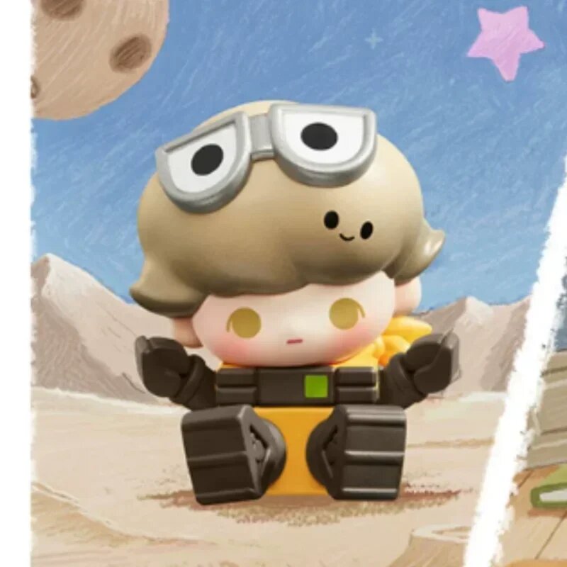POP MART POP BEAN DIMOO WORLD PIXAR Серия мини-фигурок Бежевый, DIMOO As WALL E