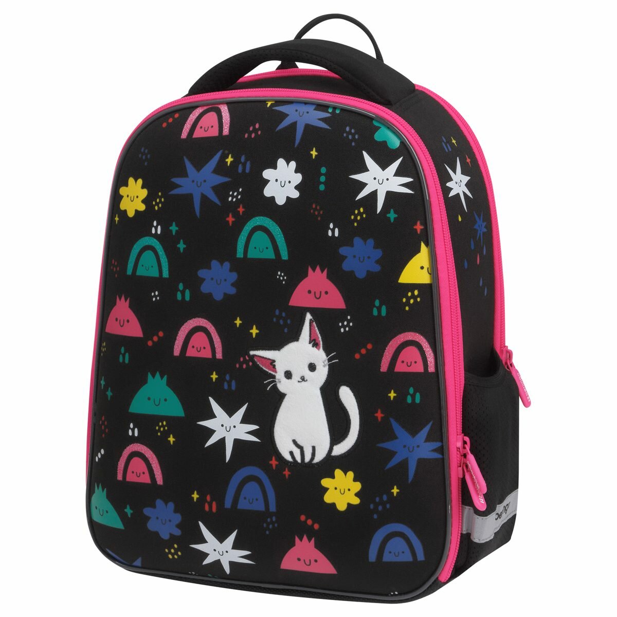 Ранец школьный Berlingo Expert Mini "Funny colors" 36x27x14см, 2 отделения, 2 кармана, анатомическая спинка (RU-EXM-1019)