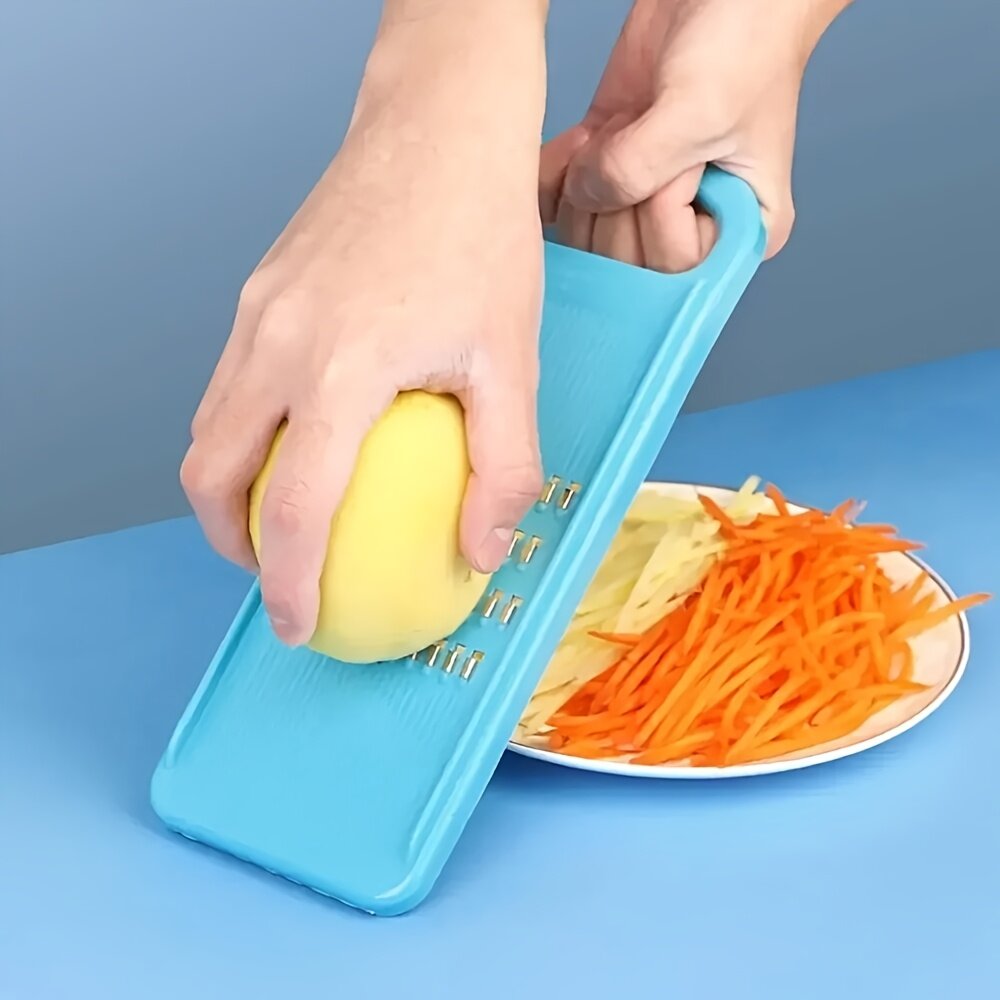 Терка кухонная бытовая для картофеля, огурцов и редьки, синий