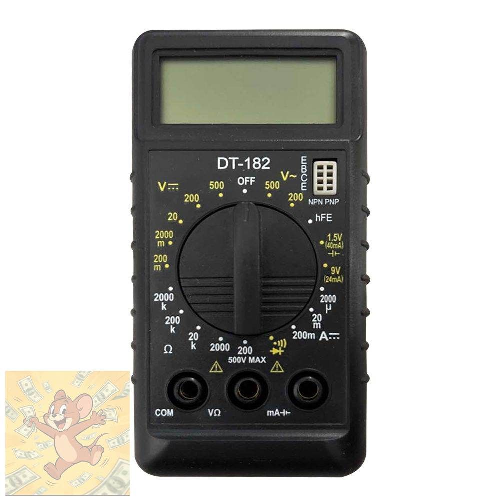 Цифровой мультиметр ANENG DT182 ультратонкий карманный с ЖК-дисплеем 1999 отсчётов