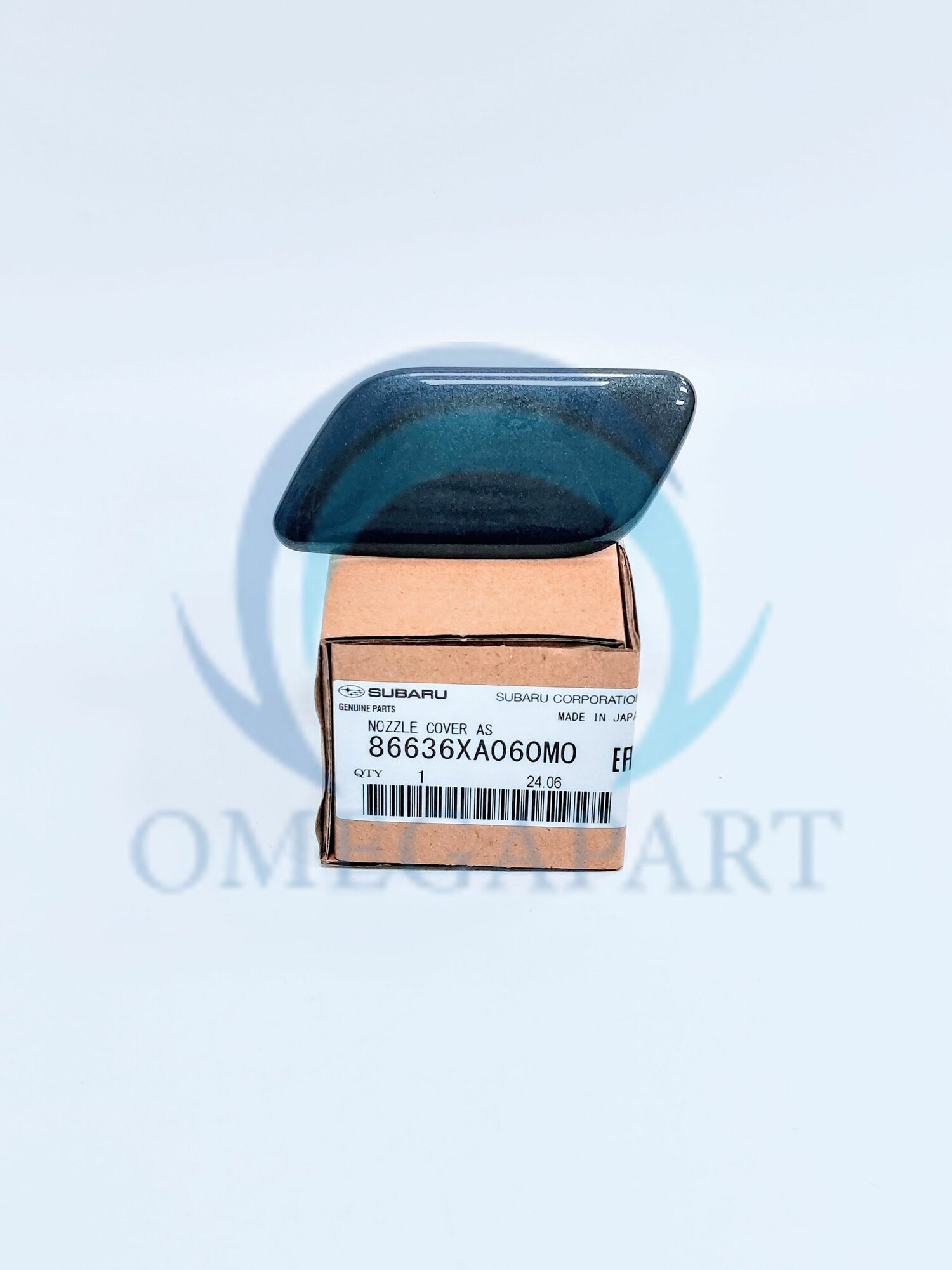 Крышка фopcyнки oмывaтeля левой фapы (заглушка бампера), Subaru 86636XA060MO