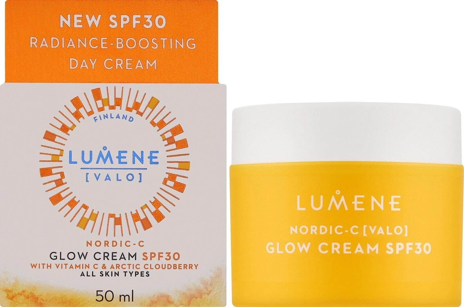 Крем Lumene Glow Day SPF30 Dagkräm дневной увлажняющий 50 мл для лица и шеи