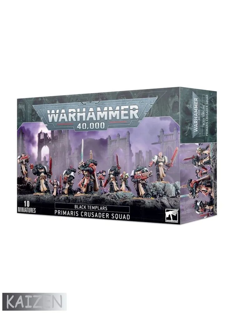 Миниатюры Warhammer 40000 Black Templars Primaris Crusader Squad