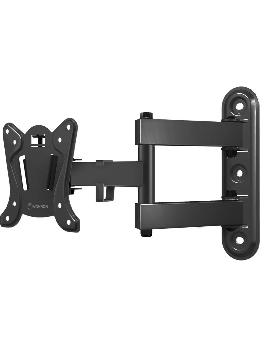 Кронштейн для телевизора ONKRON NP15, 10"-32", 25кг, наклонно-поворотный, чёрный