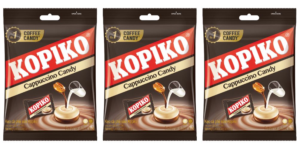 Kopiko Cappuccino Candy Леденцы кофейные, 108 гр, 3 шт