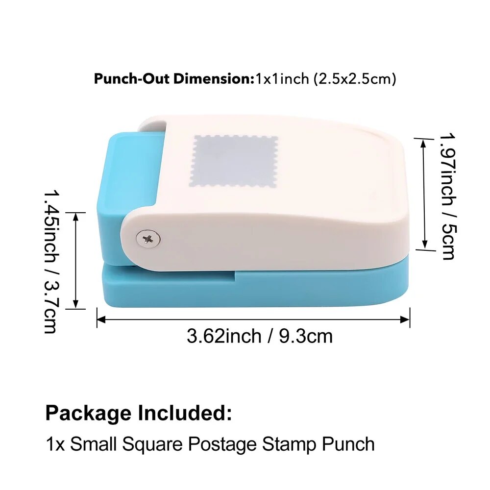 Дырокол для марок 1x1 дюйм, Small Square Size
