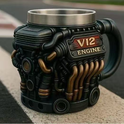 Кружка "Двигатель V12", 1 шт
