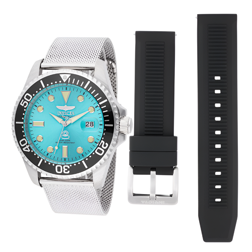 фото Наручные часы invicta pro diver, серебристый/голубой