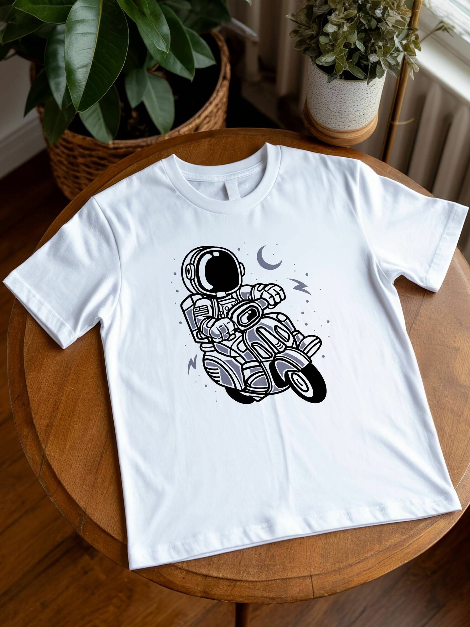 Футболка "Космос" белая