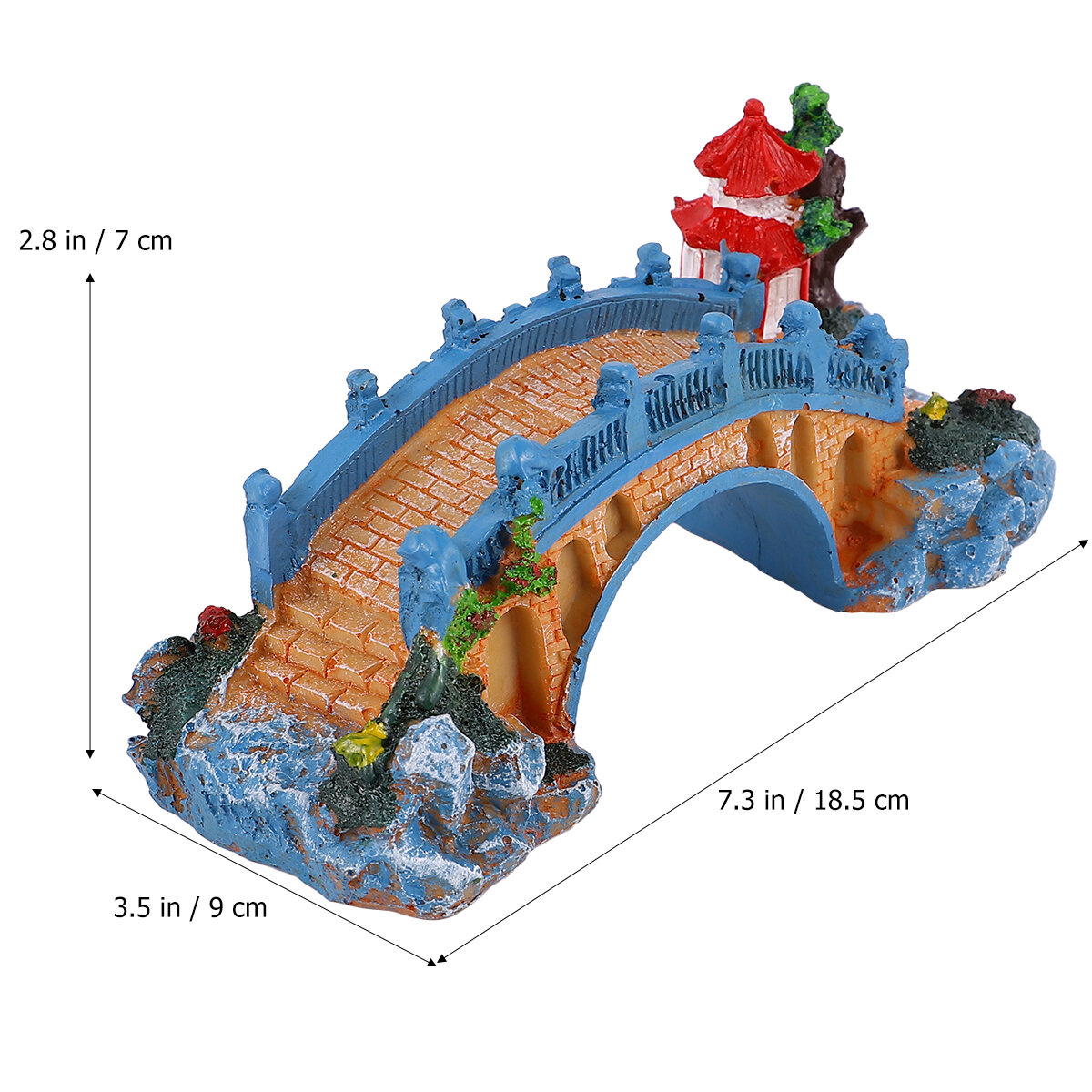 2 Штуки Украшение Для Аквариума Из Резины Безопасное Для Рыб 18 5X9Cm