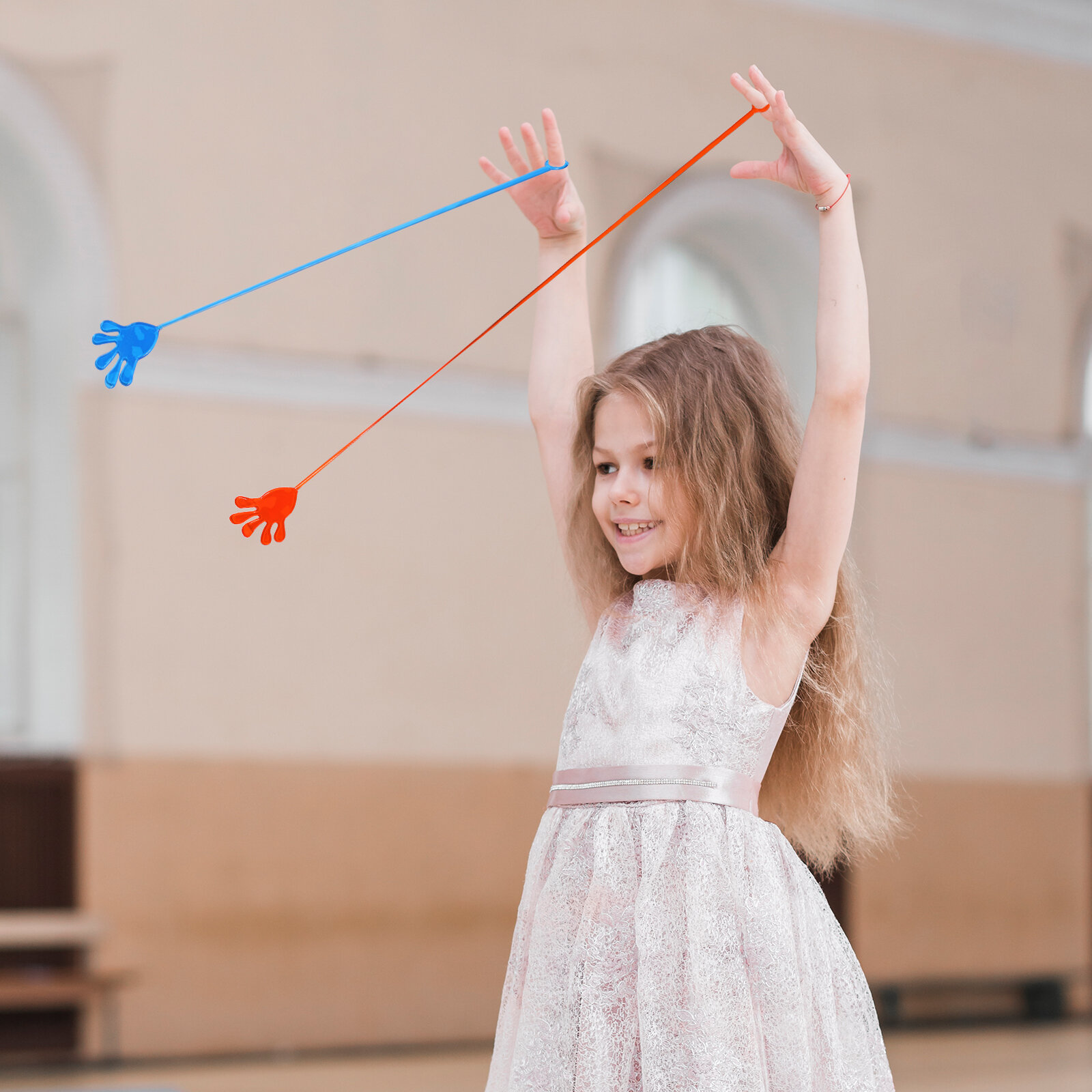 Игрушки С Тянущимися Руками 16 Пcs Стicky Stretchy Hands Игрушки Для Детей Размер 17.00X6.00X0.20CM