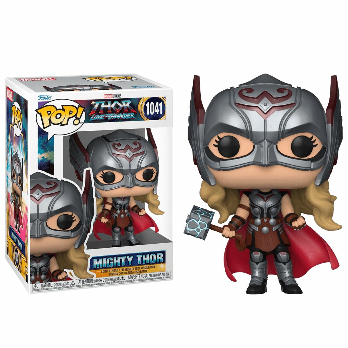 Фигурка Funko POP Mighty Thor Natalie Portman из фильма Thor: Love and Thunder Marvel / Могучий Тор Джейн Фостер Натали Портман из Тор: Любовь и гром Марвел Фанко ПОП
