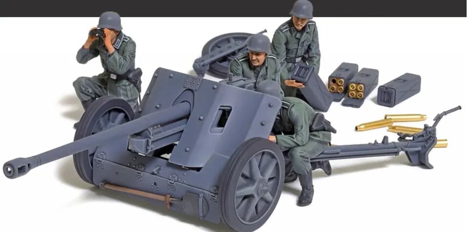 Tamiya 35392 1/35 Немецкая 5 - сантиметровая противотанковая пушка Pak38 Сборка моделей