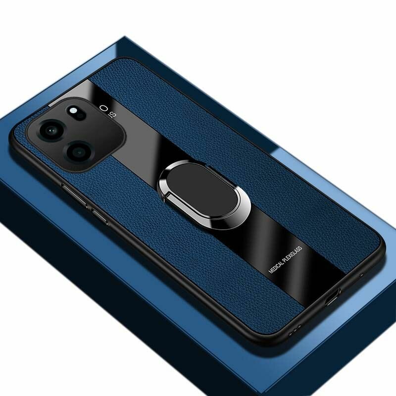 Чехол OnePlus Turbo 6V Легкий кожаный материал с магнитным держателем (OnePlus Turbo 6V)