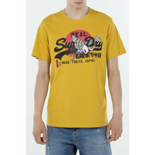 фото Футболка superdry, размер xl, желтый