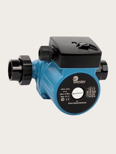 Изображение товара Циркуляционный насос Wester Line Wester WCP 25-60G 180 мм (с гайками)