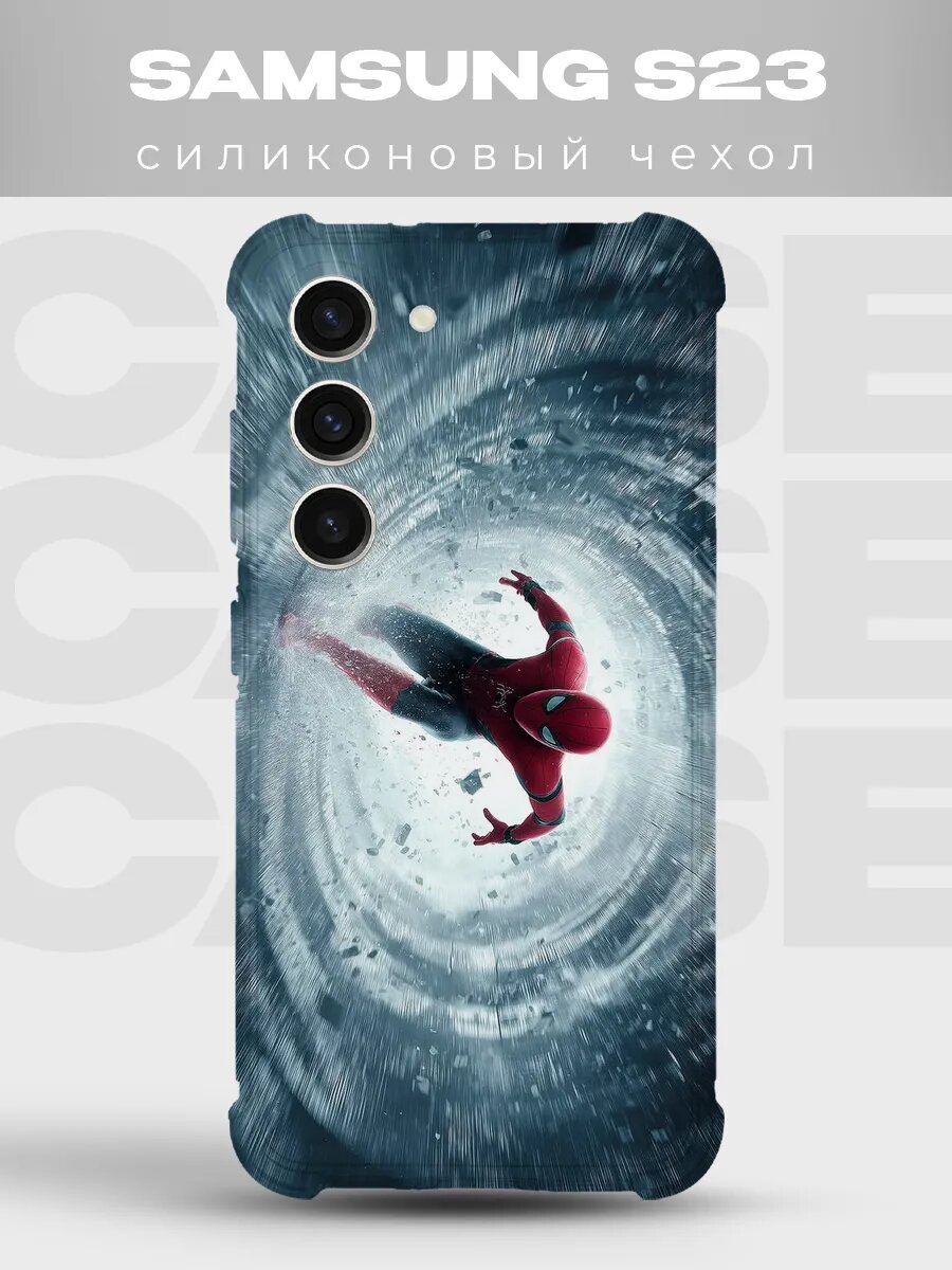 Чехол на Samsung S23 Человек-паук комикс spider man марвел