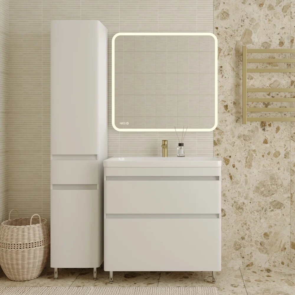 Мебель для ванной комнаты Style Line Атлантика 80 Люкс Plus, напольная, антискрейч