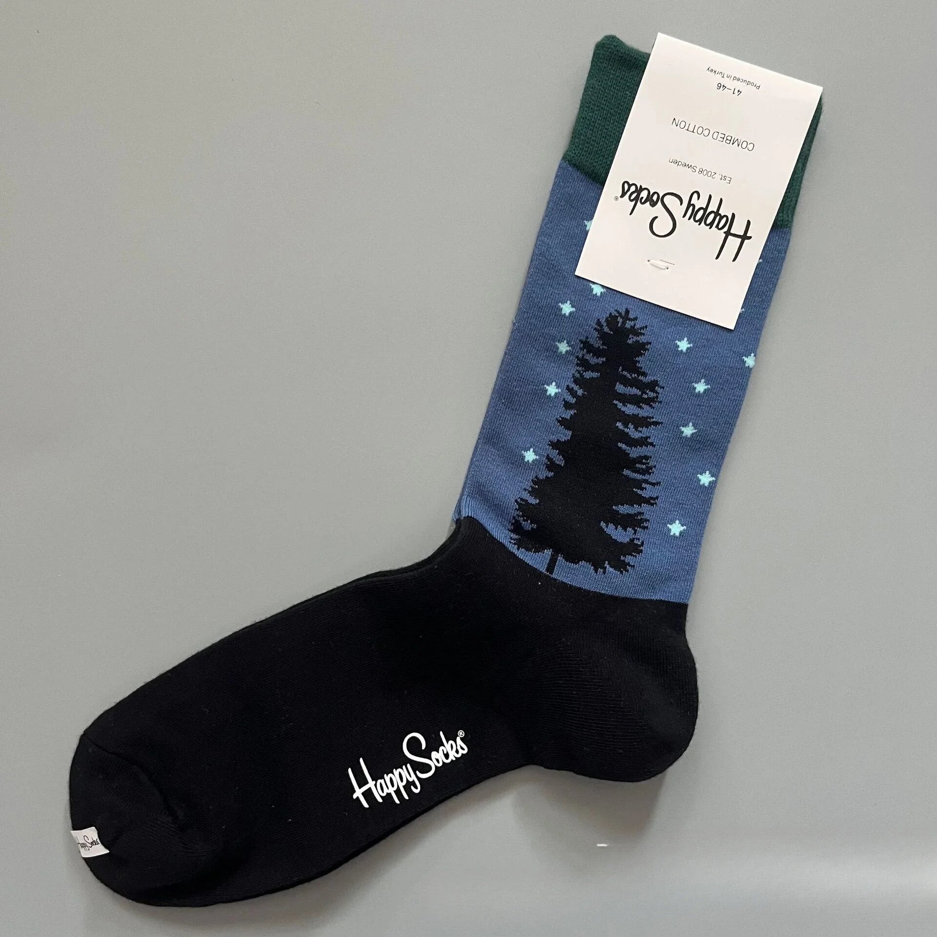 Happy Socks мужские хлопковые спортивные носки Черный, 20