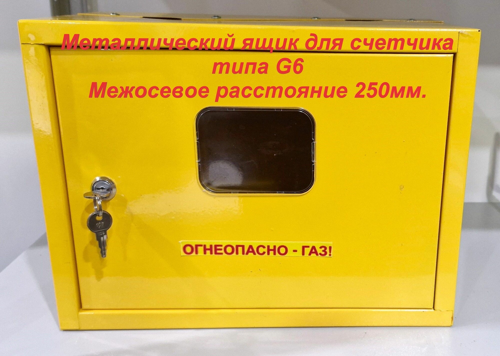 Шкаф металлический для счетчика типа G6 (250мм.)