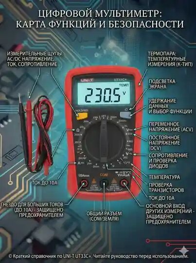 Цифровой мультиметр UNI-T UT33C+