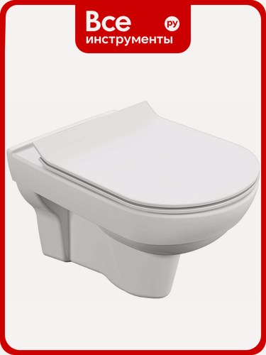 Изображение товара Подвесной унитаз Cersanit City Clean On DPL EO slim MZ-CITY-COn-S-DL-w
