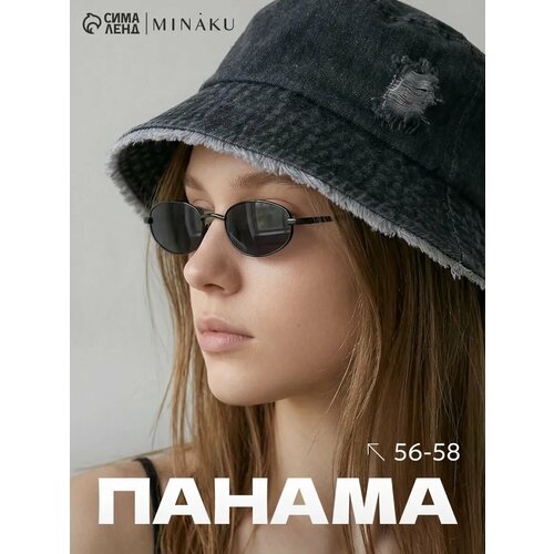 фото Панама minaku minaku: beachwear для мужчин и женщин, размер 56-58, черный