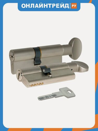 Изображение товара Цилиндровый механизм с вертушкой Kale Kilit 164 BM/100 (45+10+45) mm никель 5 кл.