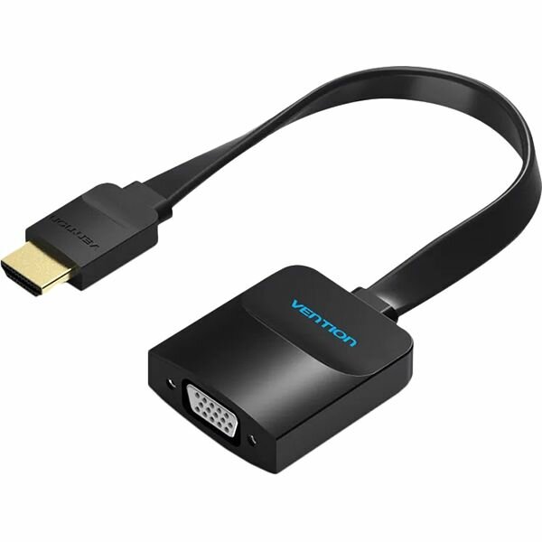 Мультимедиа конвертер HDMI > VGA + аудио, гибкий, плоский Vention