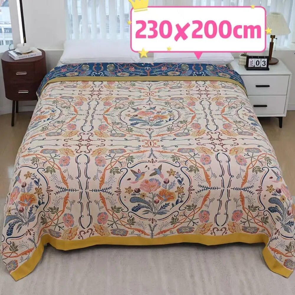 Плед 200x230 см хлопок вязаный, пэчворк 3d-эффект оранжевый, Цвет апельсин