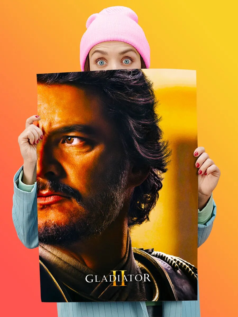 Постер 49х33см фильм Гладиатор 2