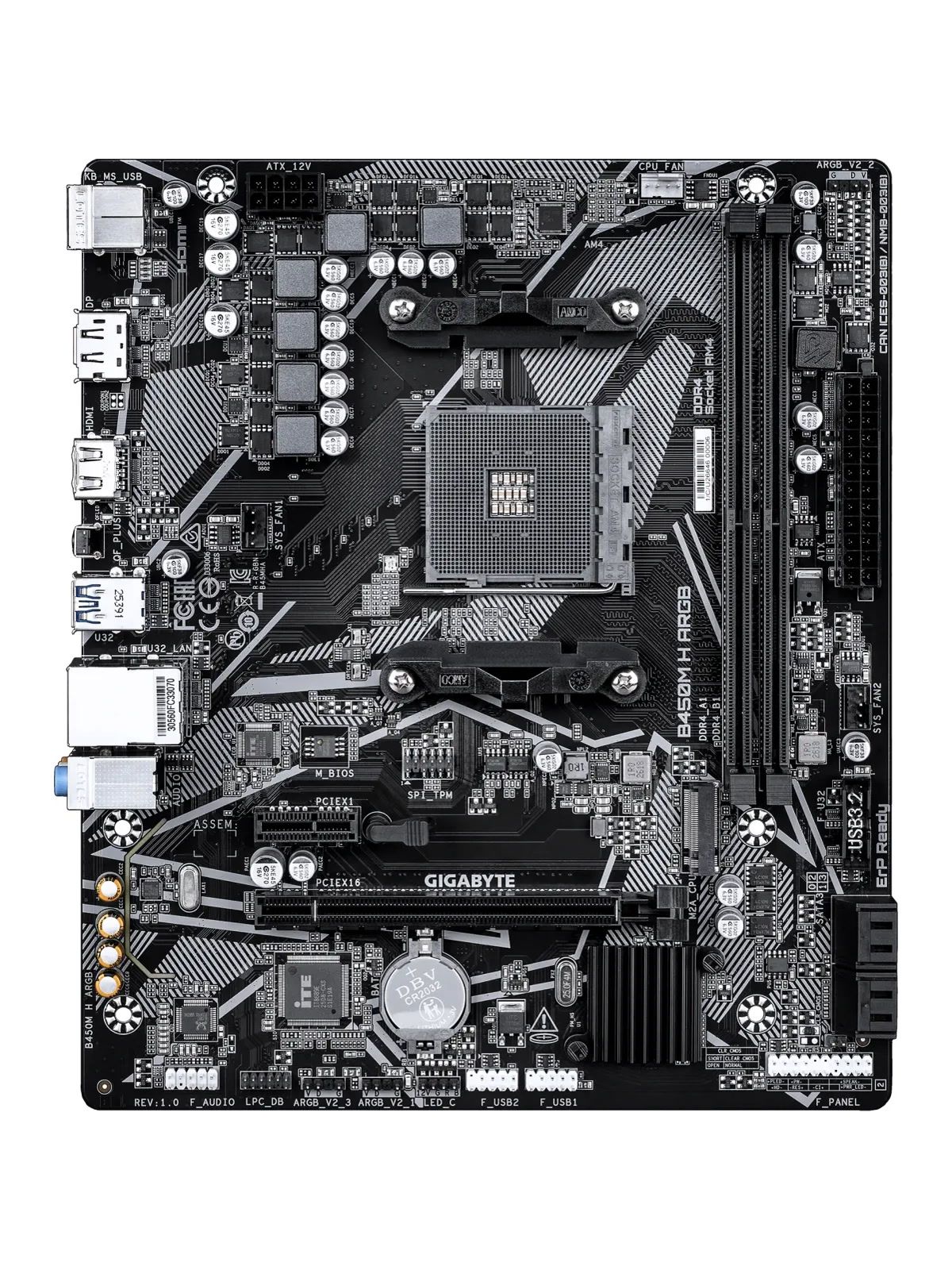 Материнская плата Gigabyte B450M H ARGB