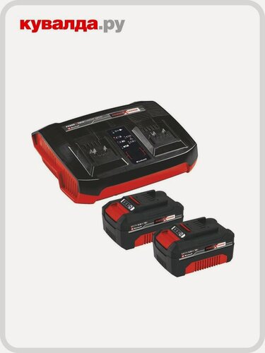 Изображение товара Набор АКБ и ЗУ EINHELL pxc 2x4,0 Ач twincharger двухпостовое