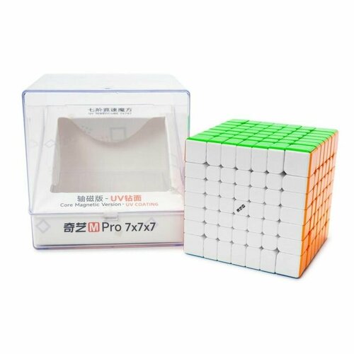 фото Кубик рубика магнитный qiyi (mofangge) m pro 7x7 ball-core uv qiyi mofangge