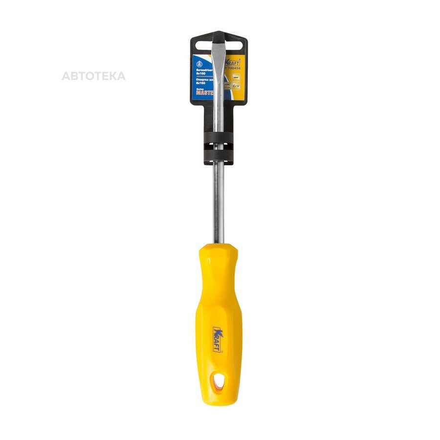 Отвертка шлицевая 8х150 Master KRAFT KT700456