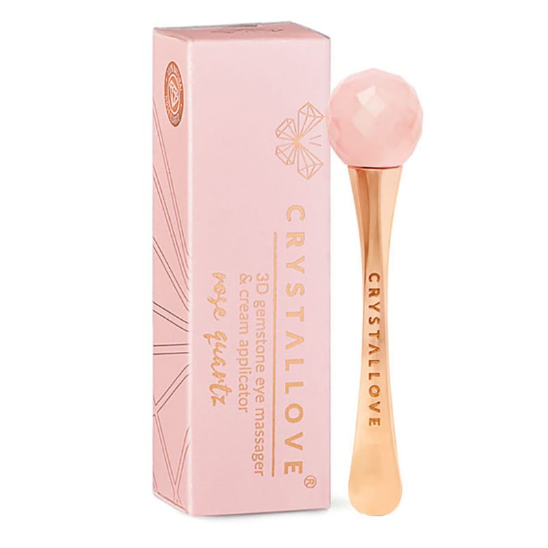 Аксессуар для массажа Crystallove 3D Rose Quartz Eye Massager Массажер для области вокруг глаз с розовым кварцем 3D 1 шт
