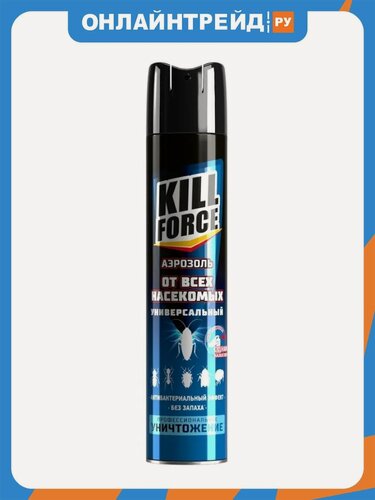 Изображение товара Аэрозоль-инсектицид Kill Force , универсальный, 350 мл