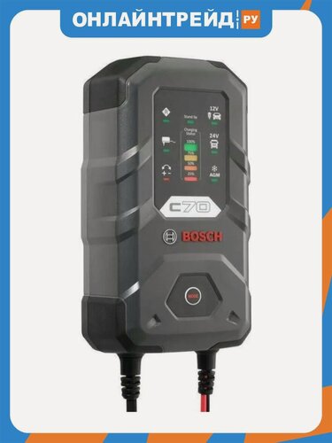 Изображение товара Зарядное устройство Bosch C70 12-24V 7A 220V, 0189911070