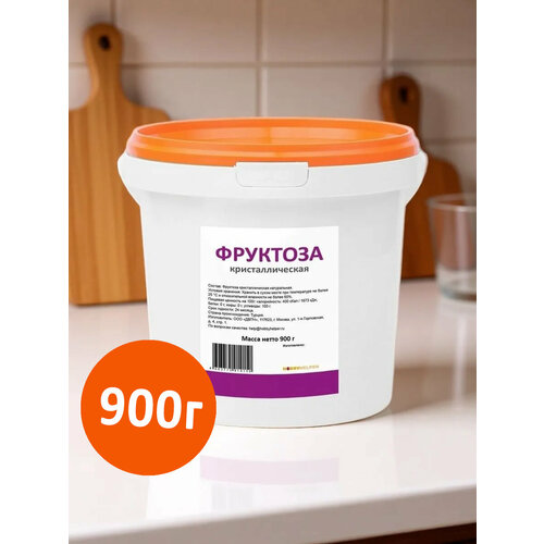 фото Фруктоза hobbyhelper в ведре 900г