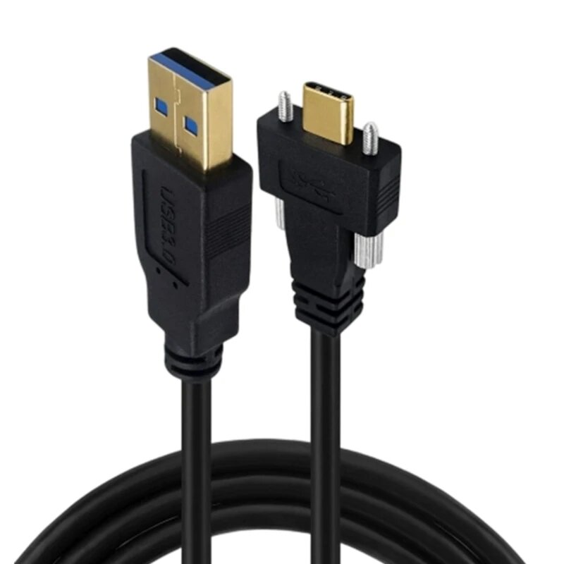 Кабель USB Type-C с винтовым фиксатором для промышленных камер