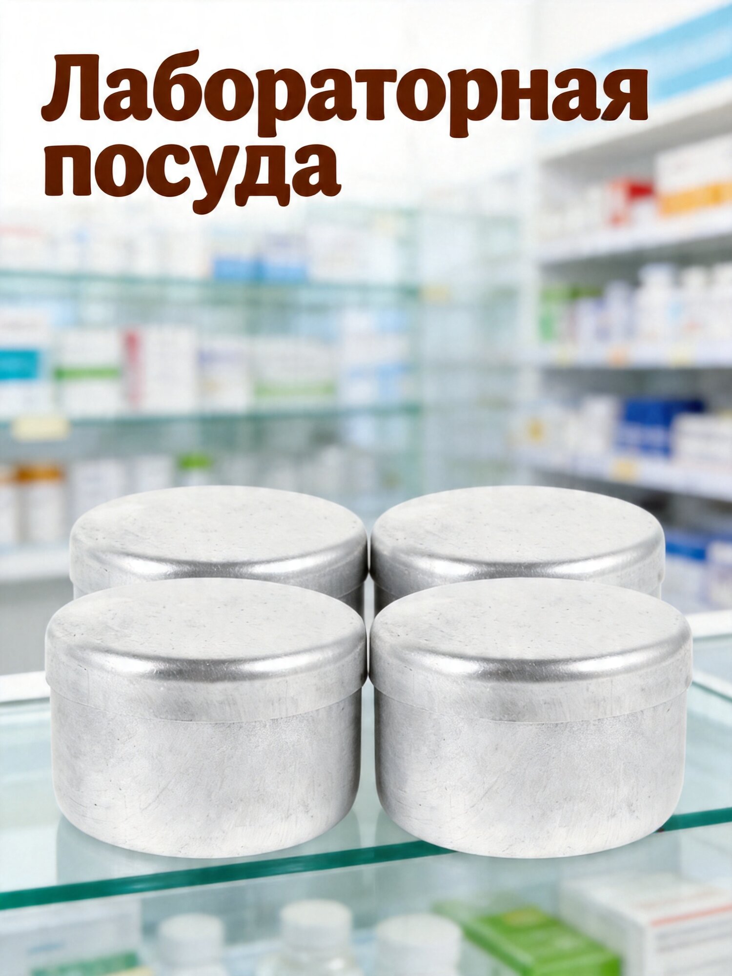 4 Шт Надежный Алюминиевый Контейнер Для Хранения Проб 5.00X5.00X3.00Cm