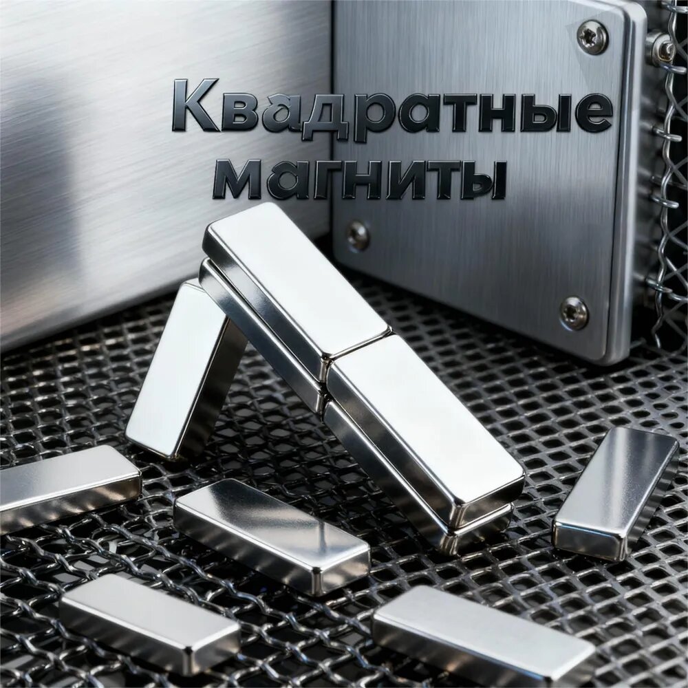 Квадратный магнит для инструментов, 10х4х2мм, 20 шт