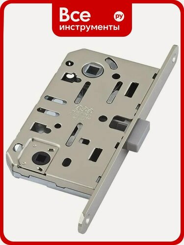 Изображение товара Замок AGB B06102.50.34.567 B04102 B05102 межкомнатный WC матовый хром, стальной магнитный механизм, коллекция