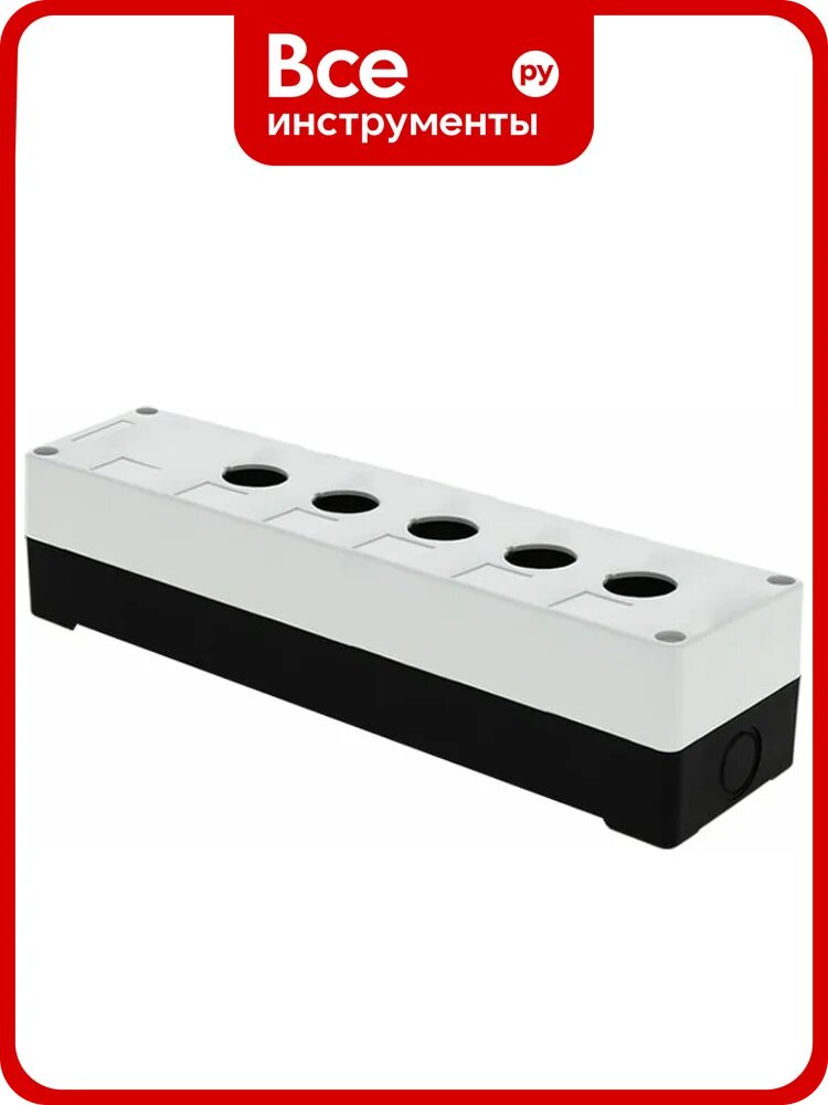 Пластиковый корпус EKF КП105, 5 кнопок, белый cpb-105-w