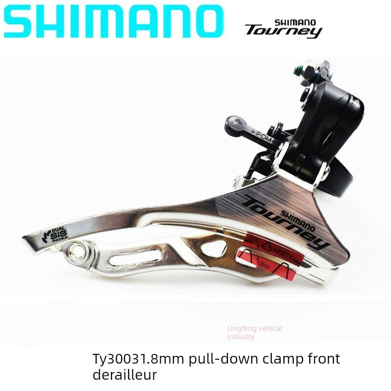 Shimano TY300 Передний переключатель 31,8 мм с нижним управлением для велосипедов 6/7/8 скоростей, совместимый с