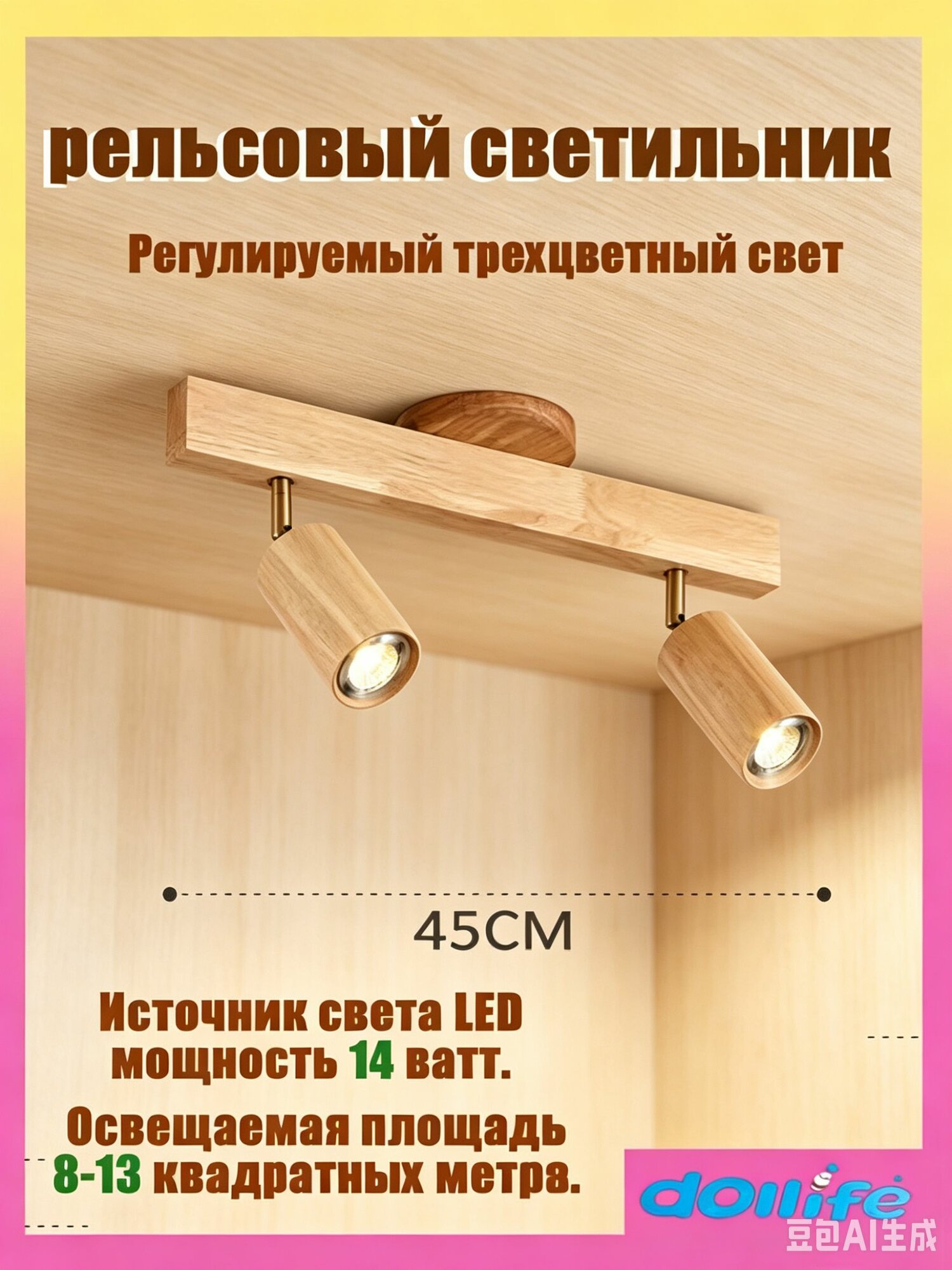 Трековый светильник, 14 Вт