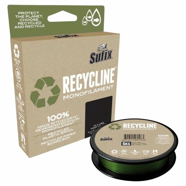 Леска SUFIX RECYCLINE 150 м 0.30 мм 6 кг зеленая
