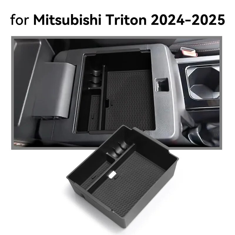 Для Mitsubishi Triton/L200 2024-2025 ящик для хранения подлокотника ABS автомобильное хранилище автомобильные аксессуары