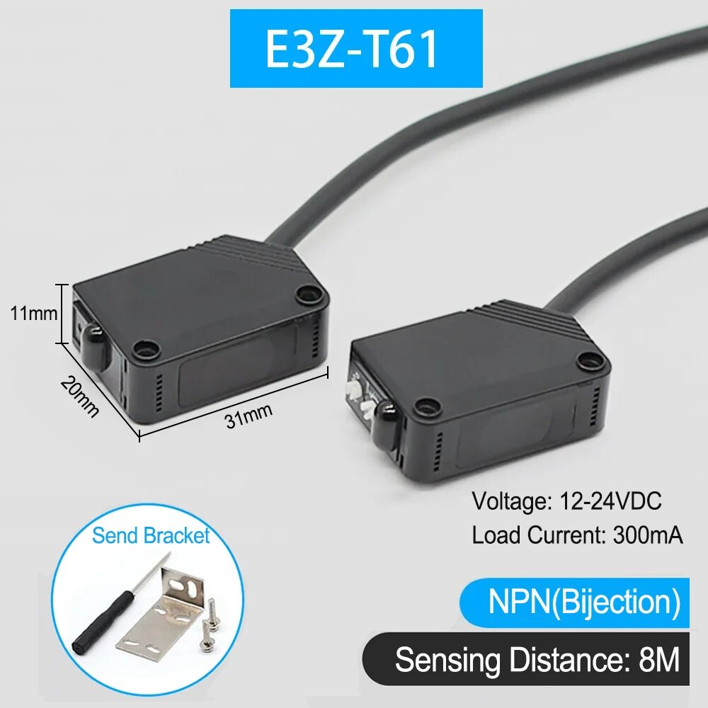 Фотоэлектрический датчик E3Z-T61 NPN, 8м